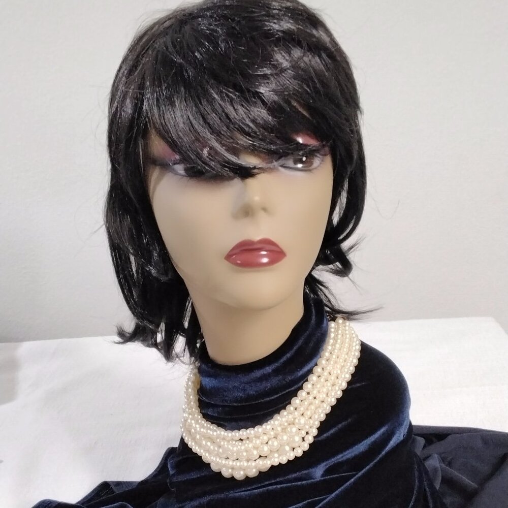 Vintage Faux Pearls Beads necklace 18" length Chocked Chunky Elegant Classic 001 - Picture 5 of 14